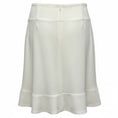 Load image into Gallery viewer, Chloe Milk White Crepe Mini Skirt