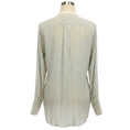 Load image into Gallery viewer, Chloe Ivory / Blue Striped Silk Blouse