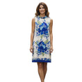 Load image into Gallery viewer, Cara Cara Cream / Blue Multi Evening Blue Bombay Bouquet Mackenzie Dress