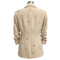 Load image into Gallery viewer, Cinq a Sept Cream Star Embellished Crepe Blazer