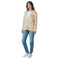 Load image into Gallery viewer, Chanel Vintage Beige / Brown Striped Cashmere Cardigan Sweater