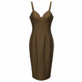 Load image into Gallery viewer, Cult Gaia Brown Sleeveless Midi Dress