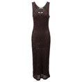 Load image into Gallery viewer, Diotima Brown Nightshade Emin Embellished Midi Dress