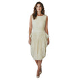 Load image into Gallery viewer, Jason Wu Gold Metallic Lurex Detail Sleeveless Draped Silk Chiffon Cocktail Dress