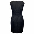 Load image into Gallery viewer, Dries Van Noten Black Sleeveless Jacquard Midi Dress