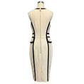 Load image into Gallery viewer, Elisabetta Franchi Ivory / Black Two Tone Midi Dress