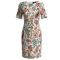 Load image into Gallery viewer, Etro White Multi Paisley Printed Short Sleeved Sheath Dress