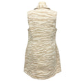 Load image into Gallery viewer, Ganni Pale Khaki Zebra Print Organic Cotton Denim Mini Dress