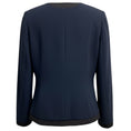 Load image into Gallery viewer, Giorgio Armani Navy Blue Zip Front Crepe Jacket