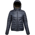 Load image into Gallery viewer, Herno Navy Blue / Brown Reversible Zip Front Lightweight Puffer Jacket