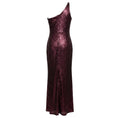 Load image into Gallery viewer, Halston Acai Purple Sequined One Shoulder Adriana Gown