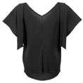 Load image into Gallery viewer, Issey Miyake Black Draped Detail Pleated Blouse