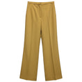 Load image into Gallery viewer, Khaite Tan Wide Leg Cotton Pants / Trousers