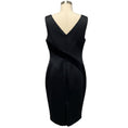 Load image into Gallery viewer, Karen Millen Black / Ivory Satin Midi Cocktail Dress