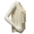 Load image into Gallery viewer, Marni Ivory Tie Front Sleeveless Silk Top