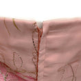 Load image into Gallery viewer, Richilene Pink Vintage Flutter Sleeve Floral Dress with Gold Stitching