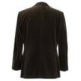 Load image into Gallery viewer, Nili Lotan Brown Diane Stretch Velvet One Button Blazer Jacket