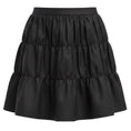 Load image into Gallery viewer, Prada Black Pleated Tiered Nylon Mini Skirt