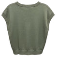 Load image into Gallery viewer, Peserico Olive Green Linen and Cotton Knit Raglan Sweater with Monili