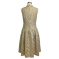 Load image into Gallery viewer, Simone Rocha Gold Metallic Sleeveless Textured Jacquard Midi Dress