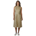 Load image into Gallery viewer, Simone Rocha Gold Metallic Sleeveless Textured Jacquard Midi Dress