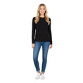Load image into Gallery viewer, Loro Piana Black Baby Cashmere Long Sleeved Crewneck Pullover Sweater