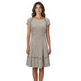 Load image into Gallery viewer, Talbot Runhof White / Pink / Black / Rose Gold Metallic Sequined Tweed Dress