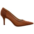 Load image into Gallery viewer, Arteana Tan Crochet Trieste 75 Pumps