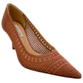 Load image into Gallery viewer, Arteana Tan Crochet Trieste 75 Pumps
