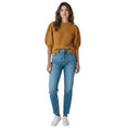 Load image into Gallery viewer, Ulla Johnson Tan / Gold Metallic Cotton and Lurex Chunky Knit Short Sleeved Sweater