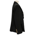 Load image into Gallery viewer, Veronica Beard Black Miller Dickey Jacket with Gold Buttons