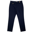 Load image into Gallery viewer, Veronica Beard Navy Blue Renzo Slim Leg Pant with Gold Crest Buttons