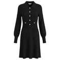 Load image into Gallery viewer, Veronica Beard Black Lauper Sweater Dress