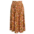 Load image into Gallery viewer, Zimmermann Pink / Green Multi Floral Printed Cotton Midi Skirt