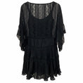 Load image into Gallery viewer, Zimmermann Black Sheer Silk and Lace Dress
