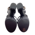 Load image into Gallery viewer, Casadei Black Woven Raffia Platform Sandals
