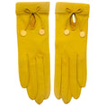 Load image into Gallery viewer, Hermès Yellow Leather Gloves