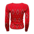 Load image into Gallery viewer, Chanel Sequined Diamond Red / Black / White Sweater
