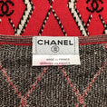 Load image into Gallery viewer, Chanel Sequined Diamond Red / Black / White Sweater