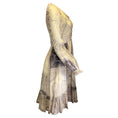 Load image into Gallery viewer, Etro Beige Multi Printed Long Sleeved Lace-Up Silk Dress