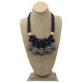 Load image into Gallery viewer, Marni Black Crystal Embellished Spherical Ball Pendant Statement Necklace