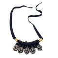 Load image into Gallery viewer, Marni Black Crystal Embellished Spherical Ball Pendant Statement Necklace
