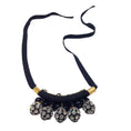 Load image into Gallery viewer, Marni Black Crystal Embellished Spherical Ball Pendant Statement Necklace