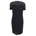 Load image into Gallery viewer, Chanel Black Textured Wool with Silk Trim Cocktail Dress