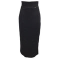 Load image into Gallery viewer, Chanel Black Jersey Mid-length Viscose Skirt