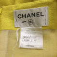 Load image into Gallery viewer, Chanel Yellow Sleeveless Square Neck Silk Crepe Cocktail Dress