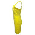 Load image into Gallery viewer, Chanel Yellow Sleeveless Square Neck Silk Crepe Cocktail Dress