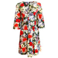 Load image into Gallery viewer, ERDEM Multicolor Yeva Poppy Collage Canvas Cocktail Dress
