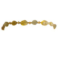 Load image into Gallery viewer, Chanel Vintage 1999 Yellow Resin Stone and Gold CC Logo Charm Tassel Detail Belt
