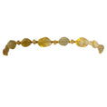 Load image into Gallery viewer, Chanel Vintage 1999 Yellow Resin Stone and Gold CC Logo Charm Tassel Detail Belt